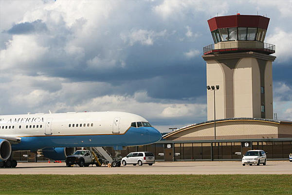 State College Regional Airport with an airplane